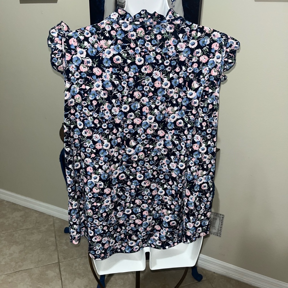 SJS Floral Ruffle Detailing Top - L - Picture 5 of 7